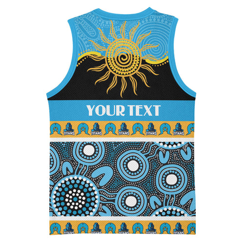 Titans NAIDOC Week Personalised Basketball Jersey Aboriginal Torres Strait Islanders Vibe