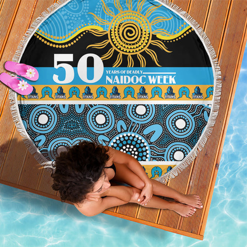 Titans NAIDOC Week Beach Blanket Aboriginal Torres Strait Islanders Vibe