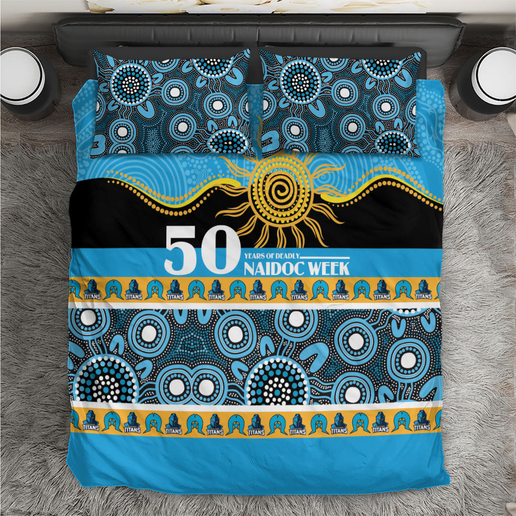 Titans NAIDOC Week Bedding Set Aboriginal Torres Strait Islanders Vibe