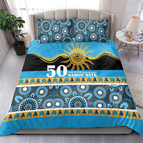 Titans NAIDOC Week Bedding Set Aboriginal Torres Strait Islanders Vibe