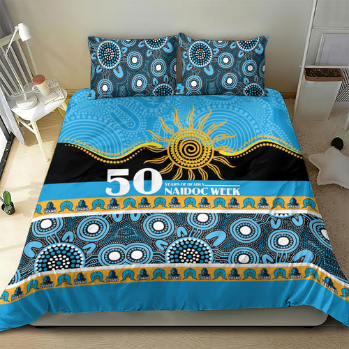 Titans NAIDOC Week Bedding Set Aboriginal Torres Strait Islanders Vibe