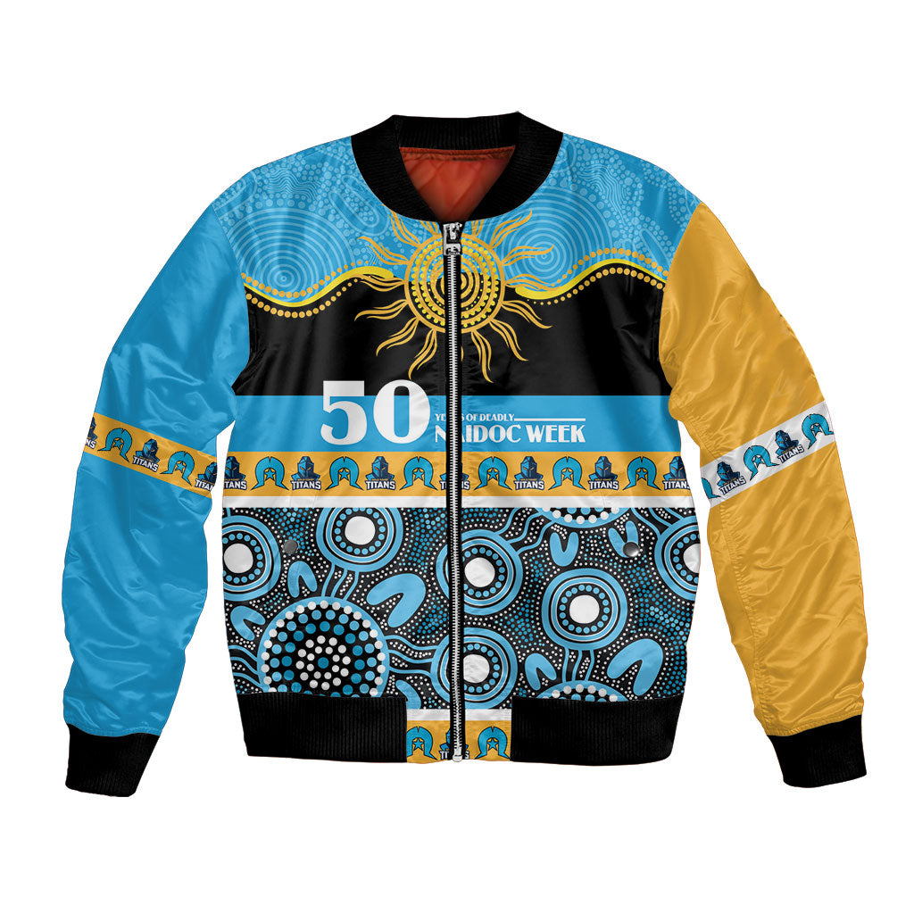 Titans NAIDOC Week Personalised Bomber Jacket Aboriginal Torres Strait Islanders Vibe