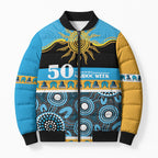 Titans NAIDOC Week Personalised Bomber Puffer Jacket Aboriginal Torres Strait Islanders Vibe