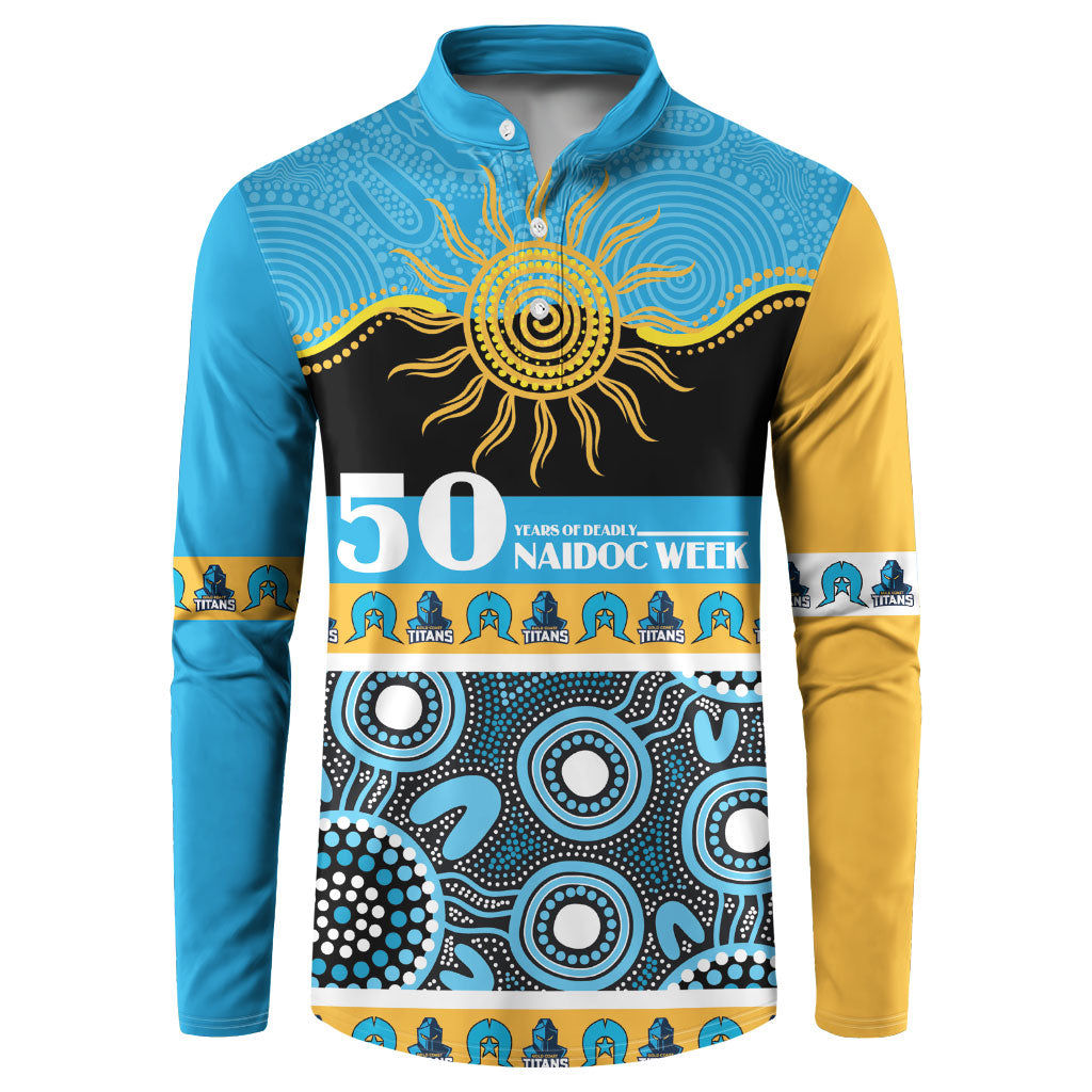 Titans NAIDOC Week Personalised Button Sweatshirt Aboriginal Torres Strait Islanders Vibe