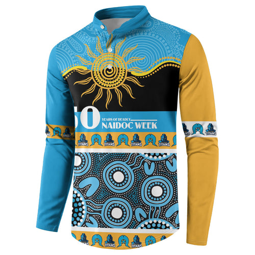 Titans NAIDOC Week Personalised Button Sweatshirt Aboriginal Torres Strait Islanders Vibe