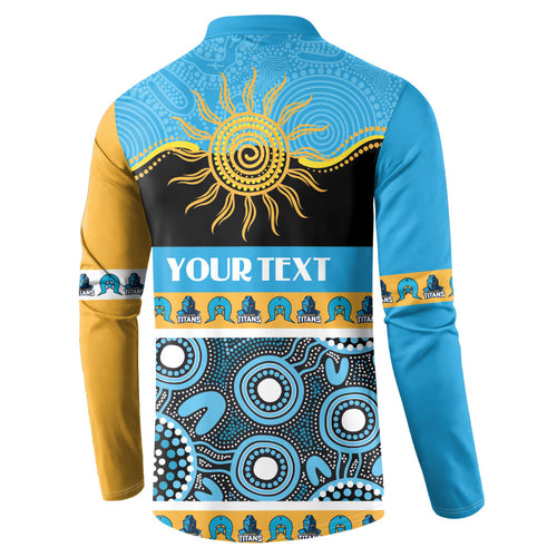 Titans NAIDOC Week Personalised Button Sweatshirt Aboriginal Torres Strait Islanders Vibe