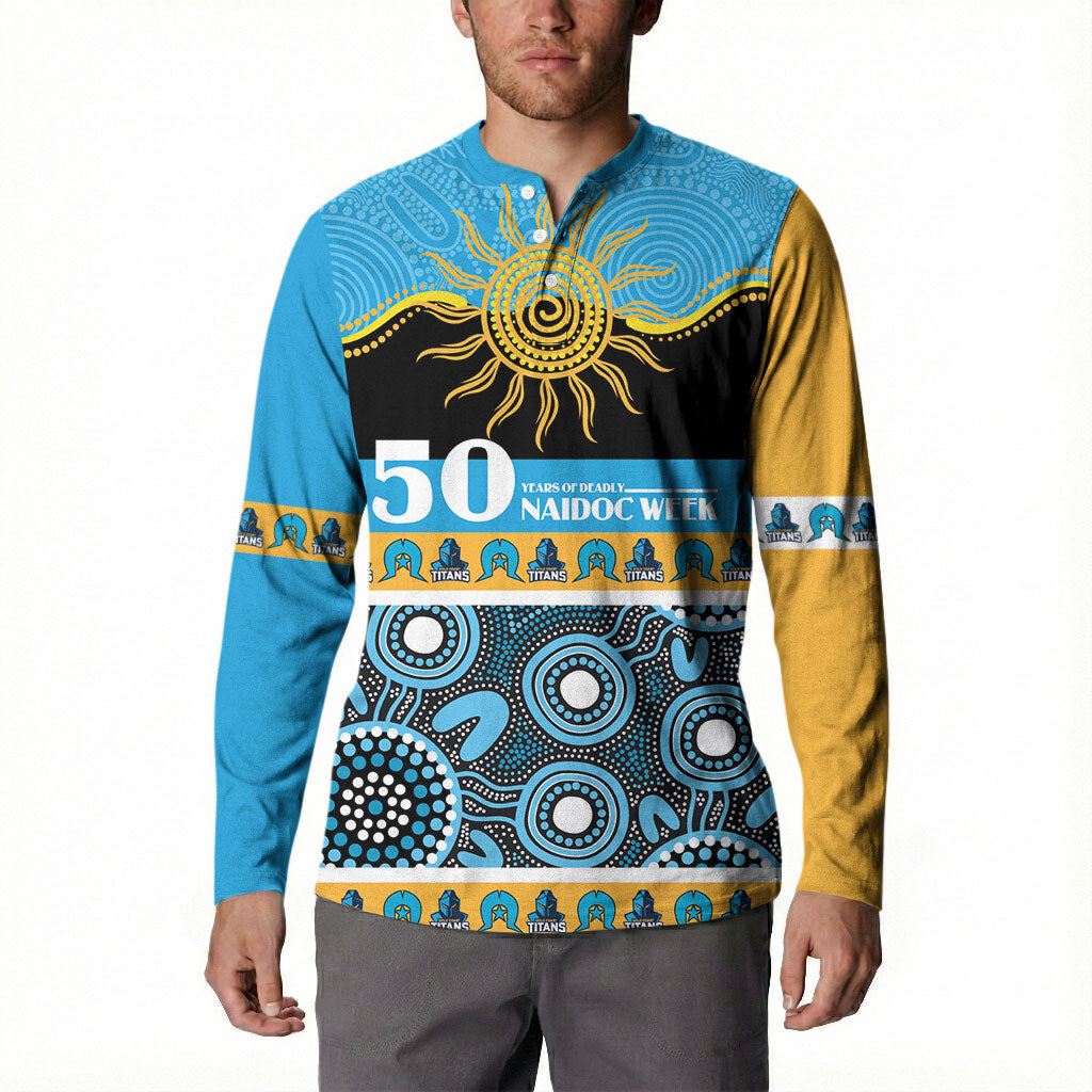 Titans NAIDOC Week Personalised Button Sweatshirt Aboriginal Torres Strait Islanders Vibe
