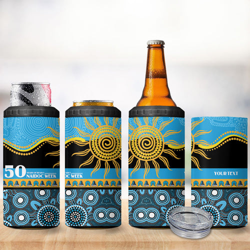 Titans NAIDOC Week Personalised 4 in 1 Can Cooler Tumbler Aboriginal Torres Strait Islanders Vibe