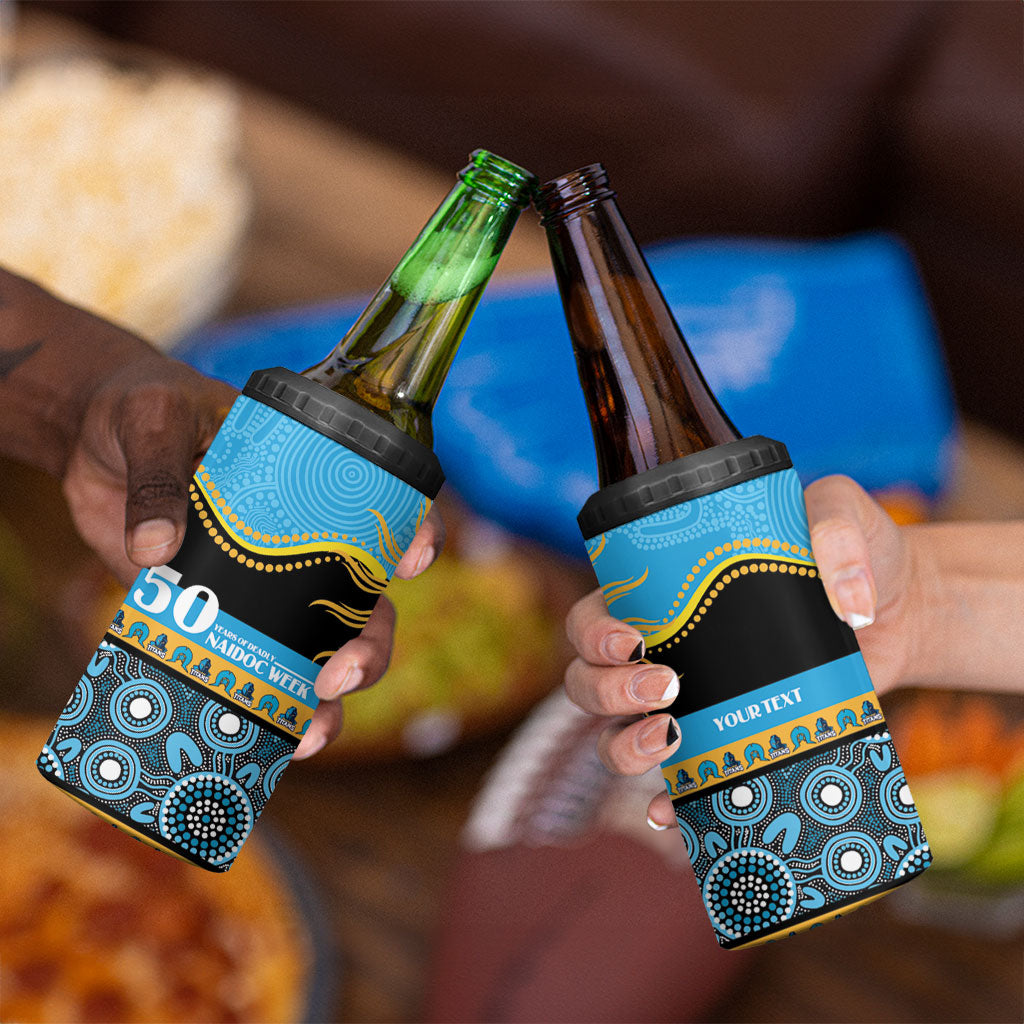 Titans NAIDOC Week Personalised 4 in 1 Can Cooler Tumbler Aboriginal Torres Strait Islanders Vibe