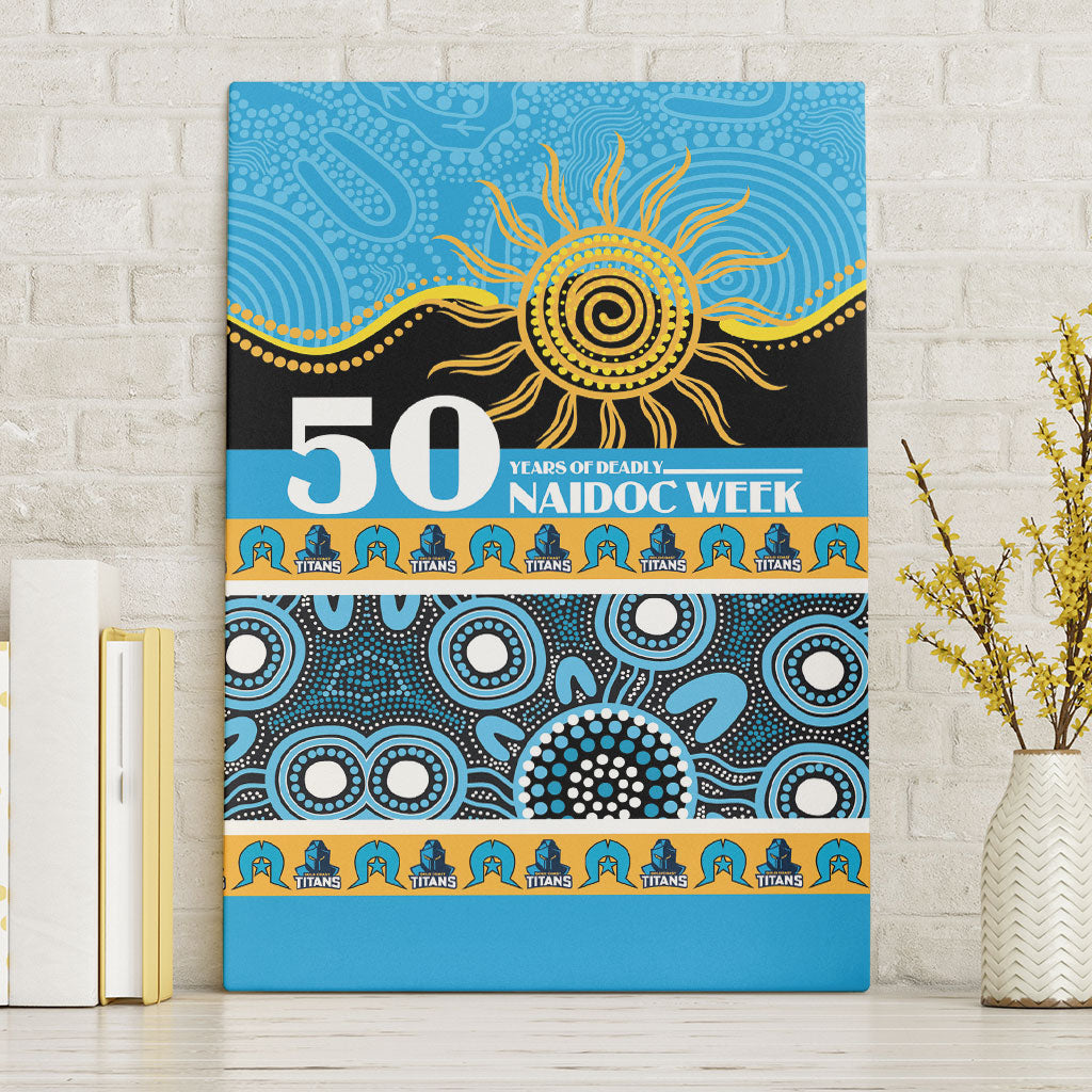 Titans NAIDOC Week Canvas Wall Art Aboriginal Torres Strait Islanders Vibe