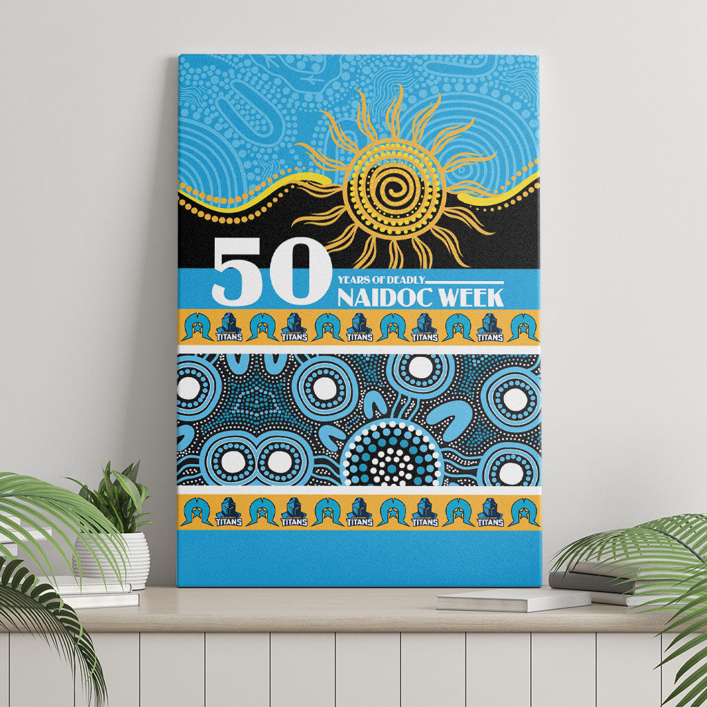 Titans NAIDOC Week Canvas Wall Art Aboriginal Torres Strait Islanders Vibe