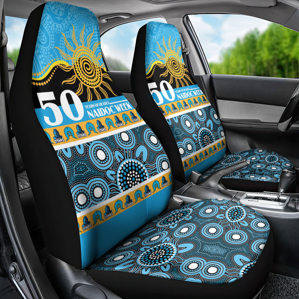 Titans NAIDOC Week Car Seat Cover Aboriginal Torres Strait Islanders Vibe