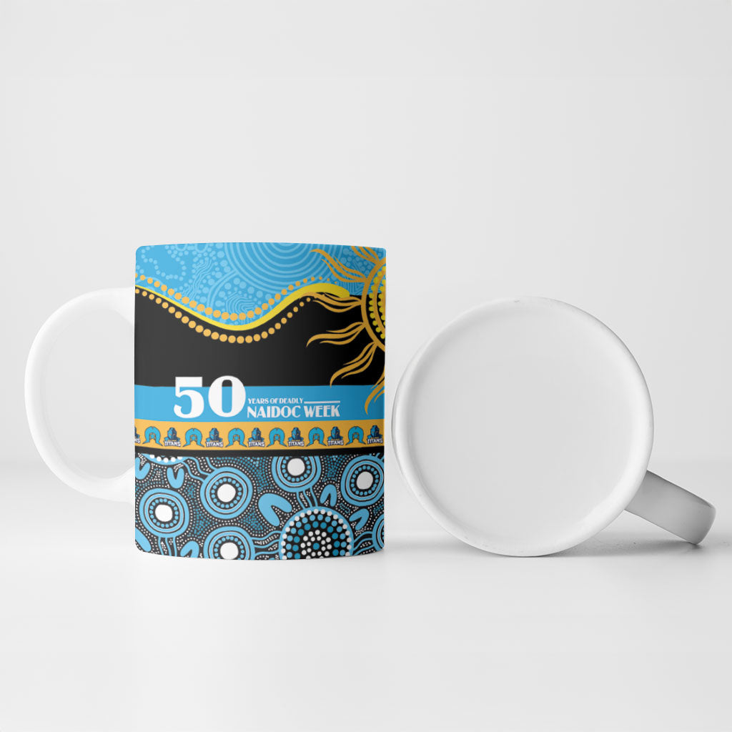 Titans NAIDOC Week Personalised Ceramic Mug Aboriginal Torres Strait Islanders Vibe