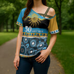 Titans NAIDOC Week Personalised Cross Shoulder Shirt Aboriginal Torres Strait Islanders Vibe