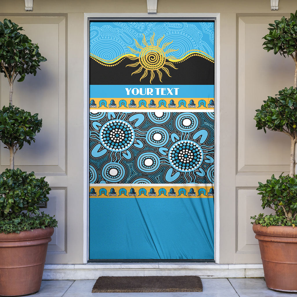Titans NAIDOC Week Personalised Door Cover Aboriginal Torres Strait Islanders Vibe