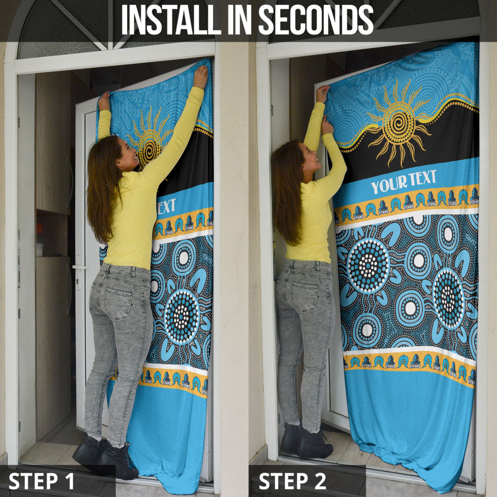 Titans NAIDOC Week Personalised Door Cover Aboriginal Torres Strait Islanders Vibe