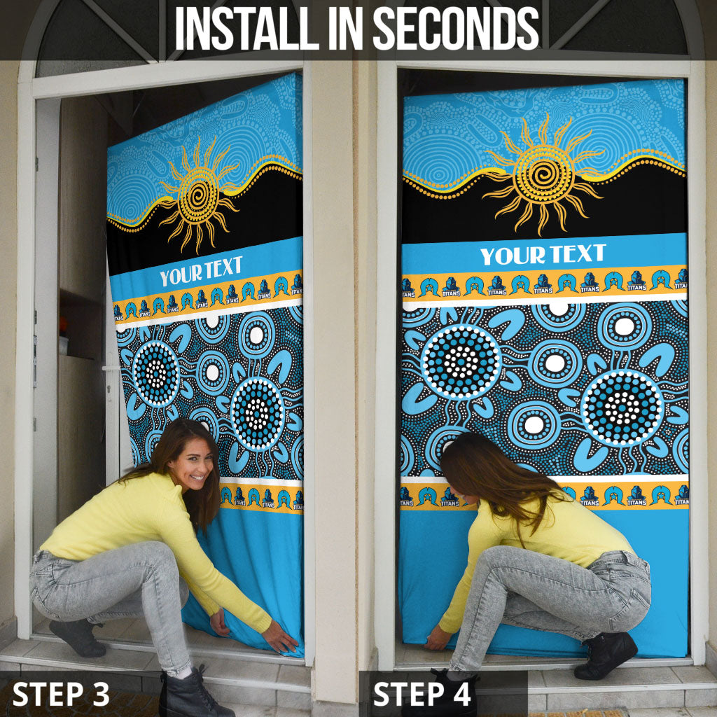 Titans NAIDOC Week Personalised Door Cover Aboriginal Torres Strait Islanders Vibe