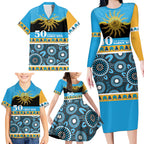 Titans NAIDOC Week Personalised Family Matching Long Sleeve Bodycon Dress and Hawaiian Shirt Aboriginal Torres Strait Islanders Vibe