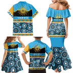 Titans NAIDOC Week Personalised Family Matching Mermaid Dress and Hawaiian Shirt Aboriginal Torres Strait Islanders Vibe