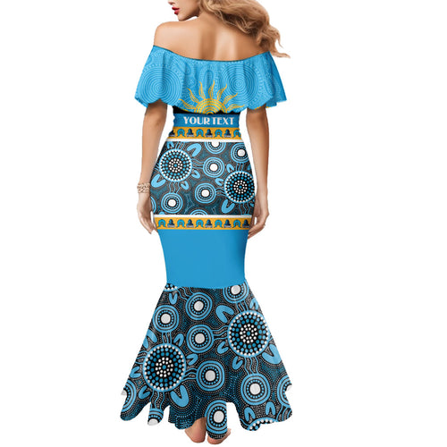 Titans NAIDOC Week Personalised Family Matching Mermaid Dress and Hawaiian Shirt Aboriginal Torres Strait Islanders Vibe
