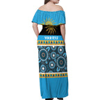 Titans NAIDOC Week Personalised Family Matching Off Shoulder Maxi Dress and Hawaiian Shirt Aboriginal Torres Strait Islanders Vibe