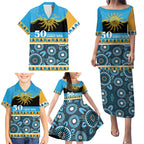 Titans NAIDOC Week Personalised Family Matching Puletasi and Hawaiian Shirt Aboriginal Torres Strait Islanders Vibe