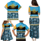 Titans NAIDOC Week Personalised Family Matching Puletasi and Hawaiian Shirt Aboriginal Torres Strait Islanders Vibe