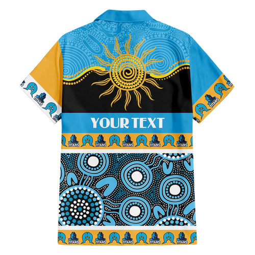 Titans NAIDOC Week Personalised Family Matching Short Sleeve Bodycon Dress and Hawaiian Shirt Aboriginal Torres Strait Islanders Vibe
