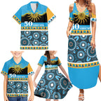 Titans NAIDOC Week Personalised Family Matching Summer Maxi Dress and Hawaiian Shirt Aboriginal Torres Strait Islanders Vibe