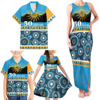 Titans NAIDOC Week Personalised Family Matching Tank Maxi Dress and Hawaiian Shirt Aboriginal Torres Strait Islanders Vibe