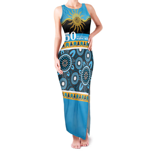 Titans NAIDOC Week Personalised Family Matching Tank Maxi Dress and Hawaiian Shirt Aboriginal Torres Strait Islanders Vibe