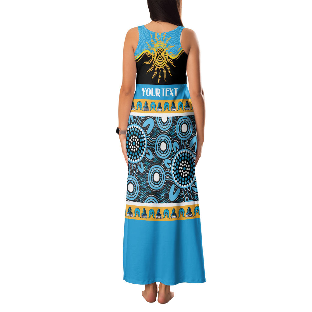 Titans NAIDOC Week Personalised Family Matching Tank Maxi Dress and Hawaiian Shirt Aboriginal Torres Strait Islanders Vibe