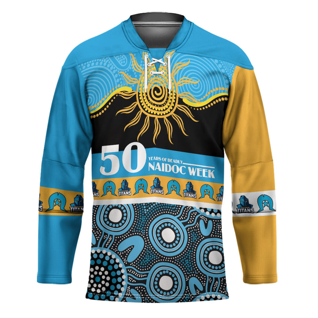 Titans NAIDOC Week Personalised Hockey Jersey Aboriginal Torres Strait Islanders Vibe