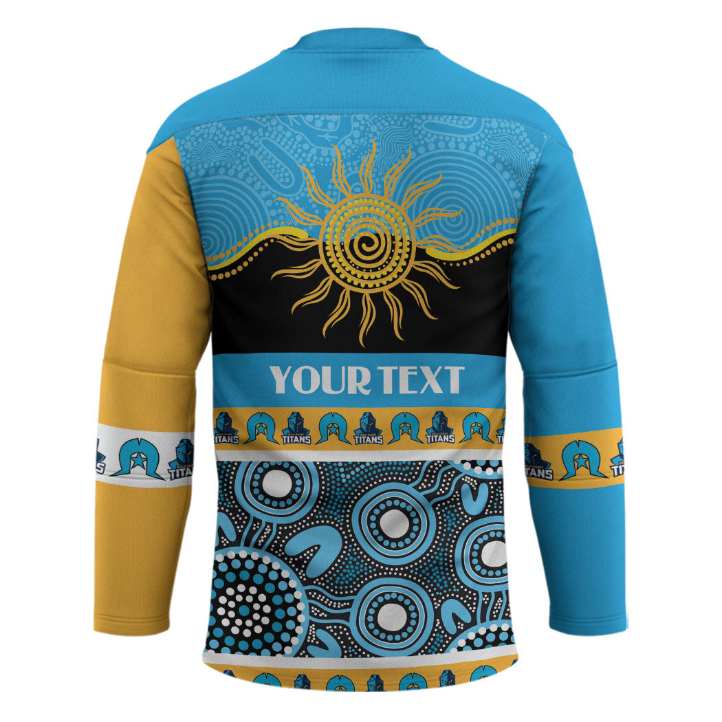 Titans NAIDOC Week Personalised Hockey Jersey Aboriginal Torres Strait Islanders Vibe
