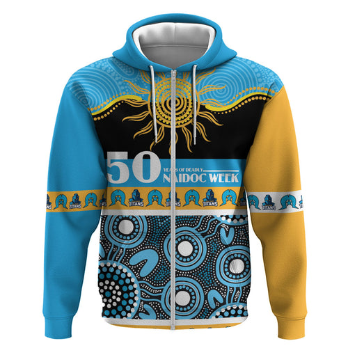 Titans NAIDOC Week Personalised Hoodie Aboriginal Torres Strait Islanders Vibe