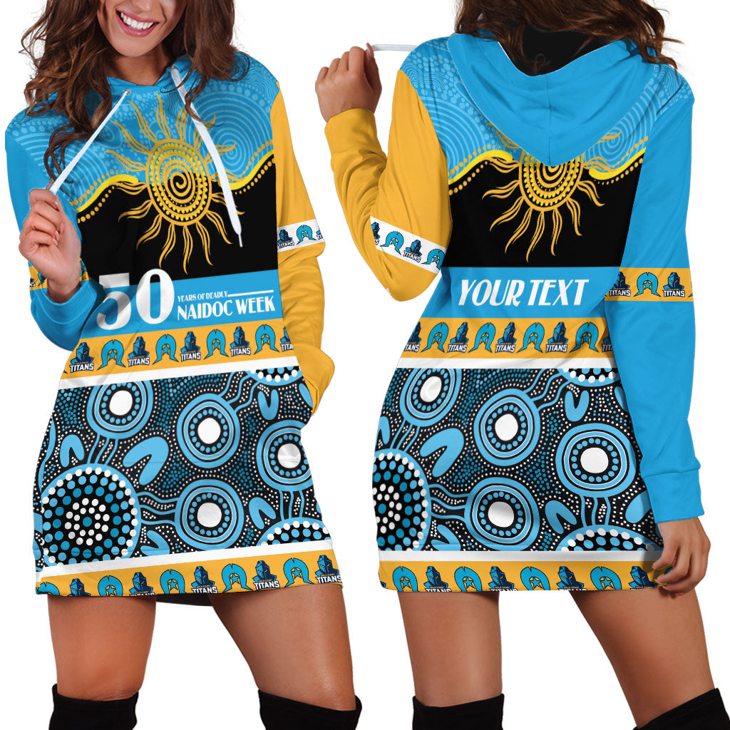 Titans NAIDOC Week Personalised Hoodie Dress Aboriginal Torres Strait Islanders Vibe