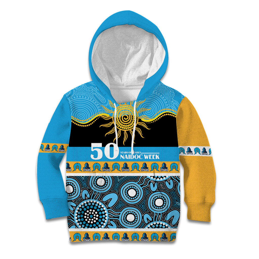 Titans NAIDOC Week Personalised Kid Hoodie Aboriginal Torres Strait Islanders Vibe