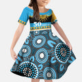 Titans NAIDOC Week Personalised Kid Short Sleeve Dress Aboriginal Torres Strait Islanders Vibe