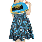 Titans NAIDOC Week Personalised Kid Short Sleeve Dress Aboriginal Torres Strait Islanders Vibe