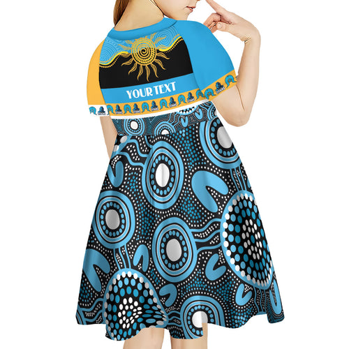 Titans NAIDOC Week Personalised Kid Short Sleeve Dress Aboriginal Torres Strait Islanders Vibe