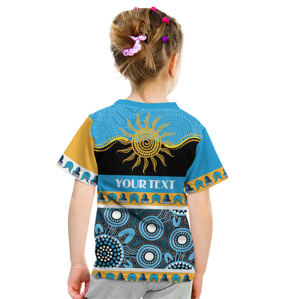 Titans NAIDOC Week Personalised Kid T Shirt Aboriginal Torres Strait Islanders Vibe