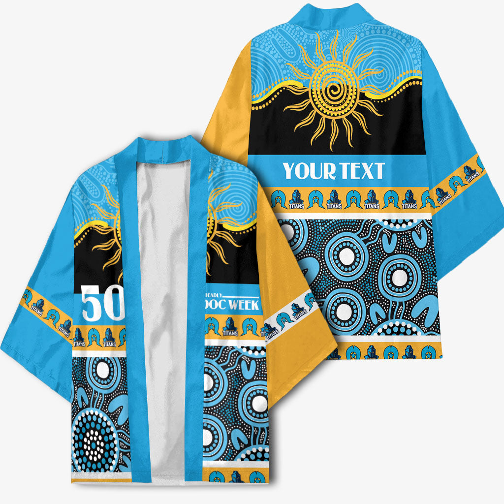 Titans NAIDOC Week Personalised Kimono Aboriginal Torres Strait Islanders Vibe