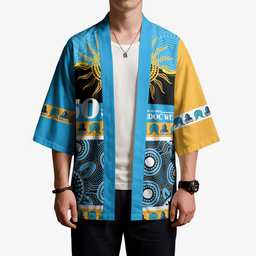 Titans NAIDOC Week Personalised Kimono Aboriginal Torres Strait Islanders Vibe