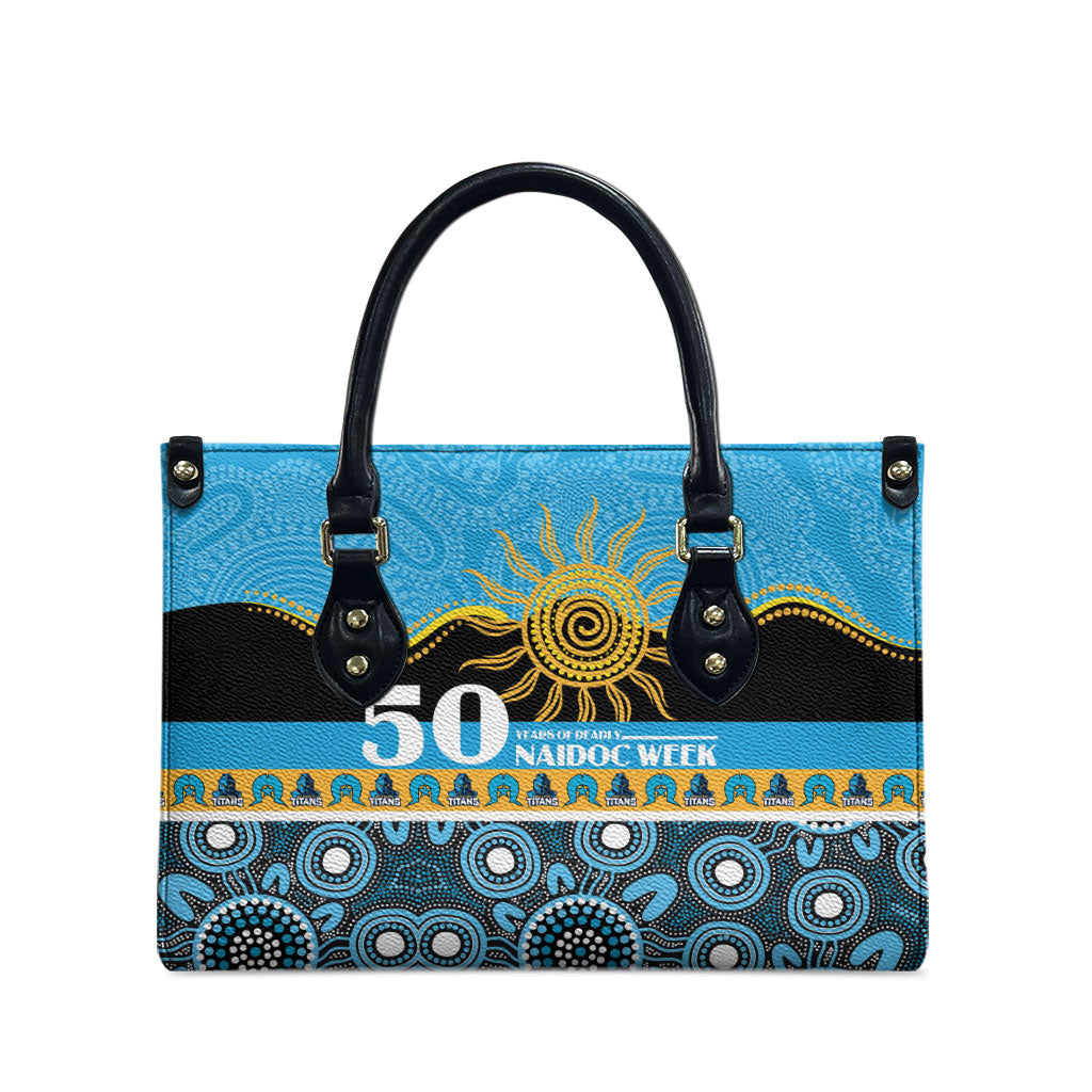Titans NAIDOC Week Leather Bag Aboriginal Torres Strait Islanders Vibe