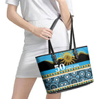 Titans NAIDOC Week Leather Tote Bag Aboriginal Torres Strait Islanders Vibe