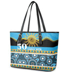 Titans NAIDOC Week Leather Tote Bag Aboriginal Torres Strait Islanders Vibe