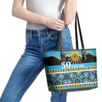 Titans NAIDOC Week Leather Tote Bag Aboriginal Torres Strait Islanders Vibe