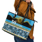 Titans NAIDOC Week Leather Tote Bag Aboriginal Torres Strait Islanders Vibe