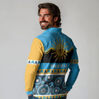Titans NAIDOC Week Personalised Long Sleeve Polo Shirt Aboriginal Torres Strait Islanders Vibe