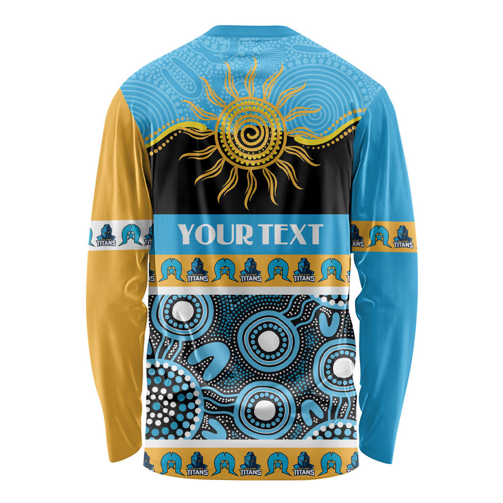 Titans NAIDOC Week Personalised Long Sleeve Shirt Aboriginal Torres Strait Islanders Vibe